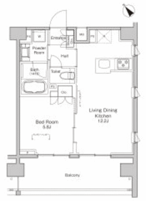 K1タイプ間取り図