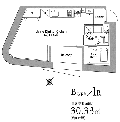 Bタイプ　間取り図