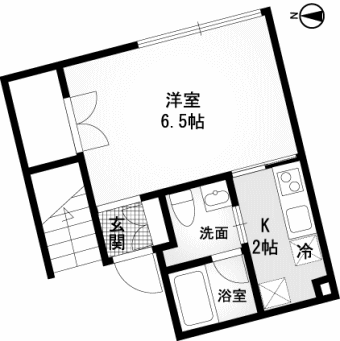 102号室　間取り図