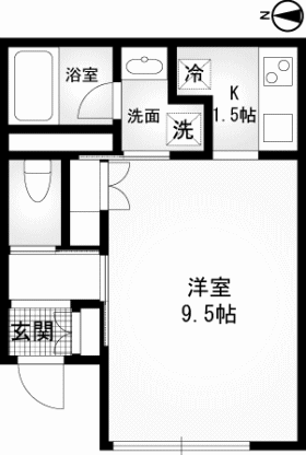 203号室　間取り図