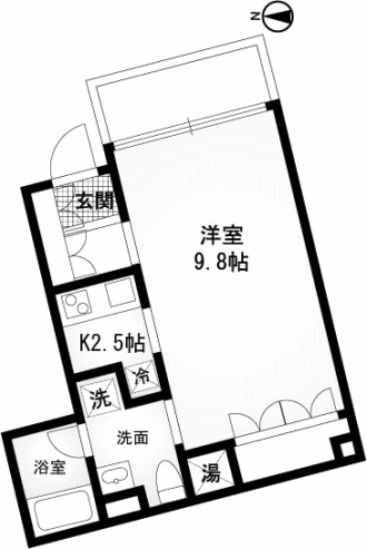 207号室　間取り図