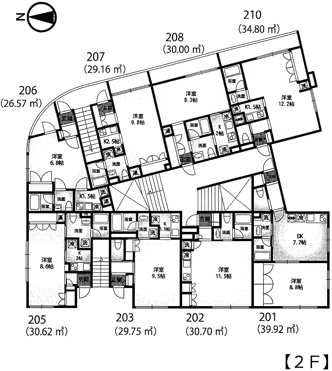 2階平面図