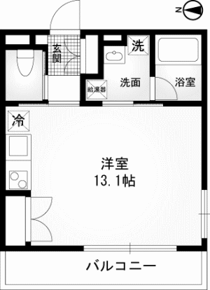 301号室　間取り図