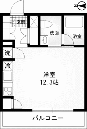 302号室　間取り図