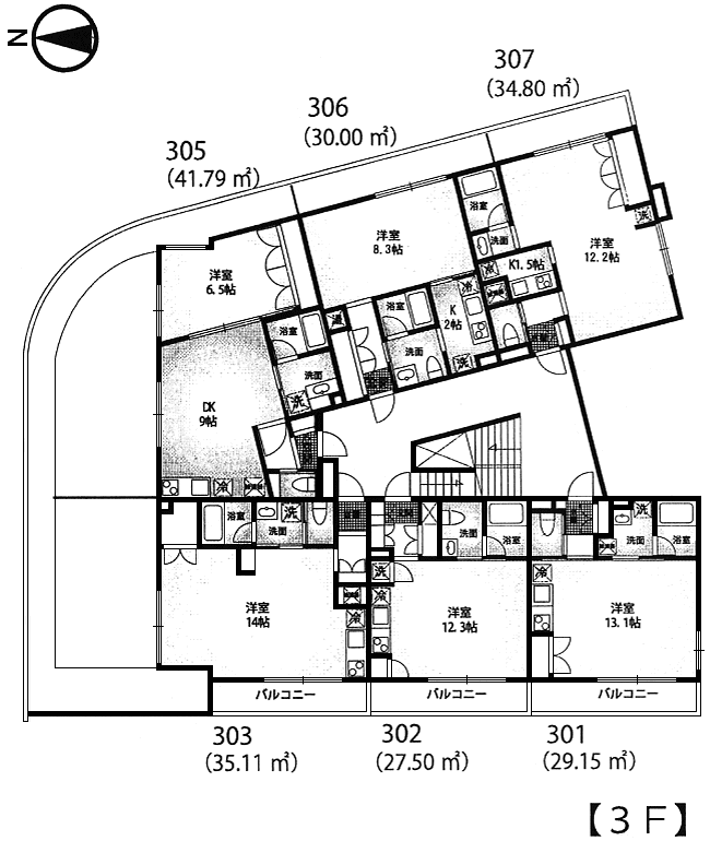 3階平面図