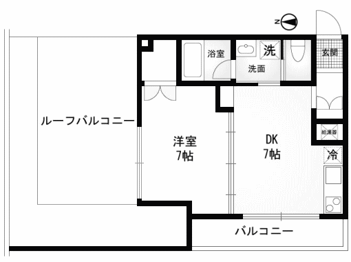 303号室　間取り図