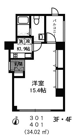 ルミエール南品川A　間取り図