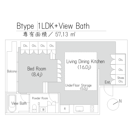 Bタイプ　間取り図