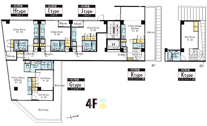 4階平面図