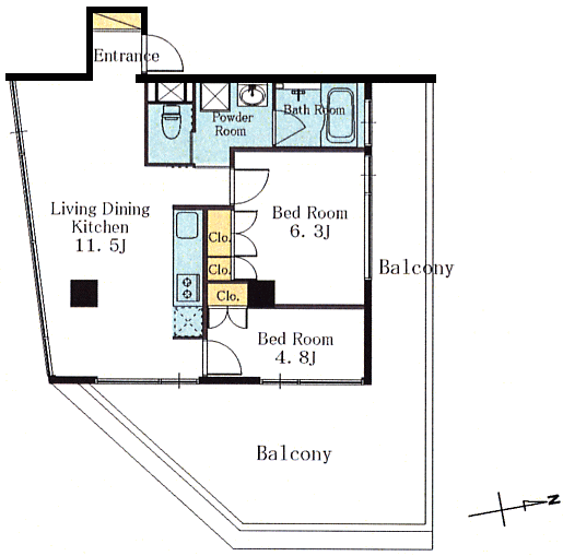 Gタイプ　間取り図