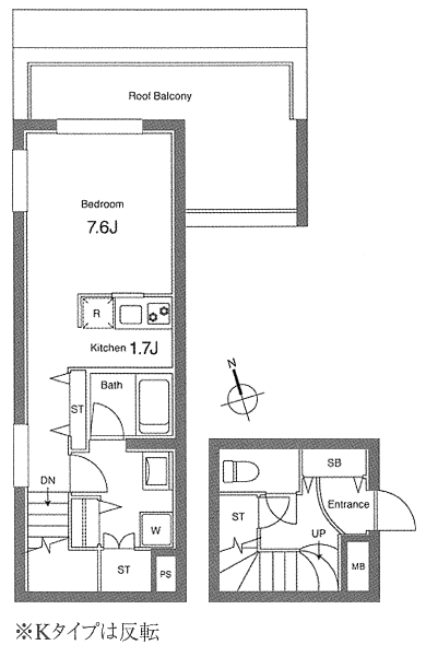 Hタイプ　間取り図