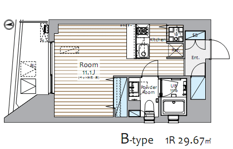 フェリス白金　Bタイプ