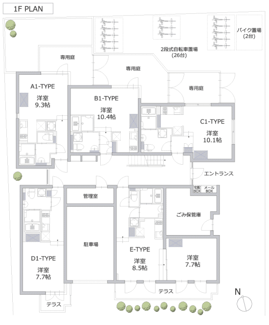 1階平面図