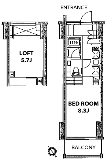 E1タイプ　間取り図