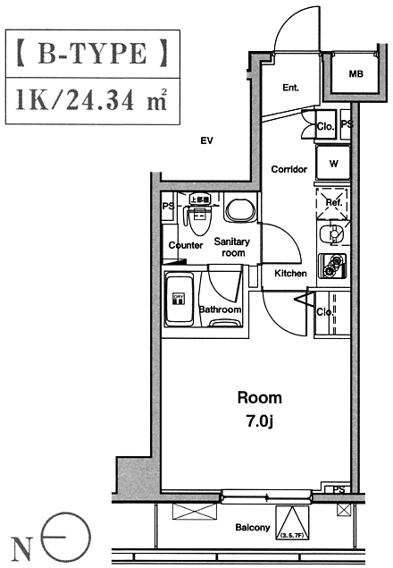 Bタイプ　間取り図