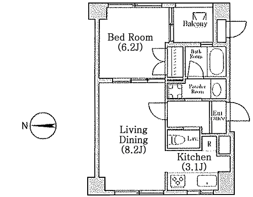 Bタイプ　間取り図