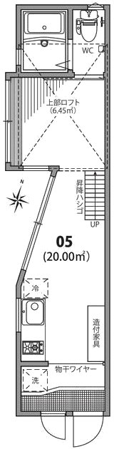 05号室　間取り図