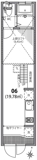 06号室　間取り図