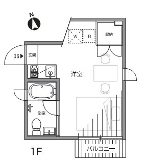 06号室　間取り図