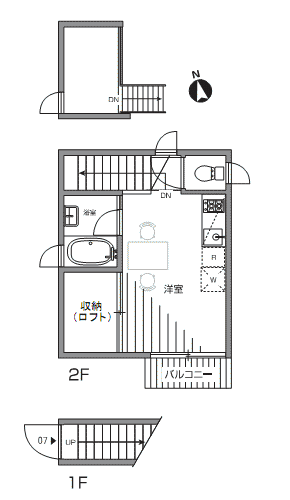 07号室　間取り図