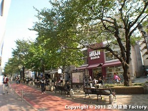 自由が丘駅近くの風景