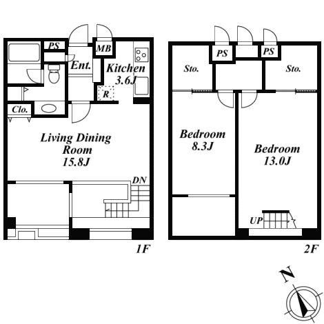 104号室　間取り図