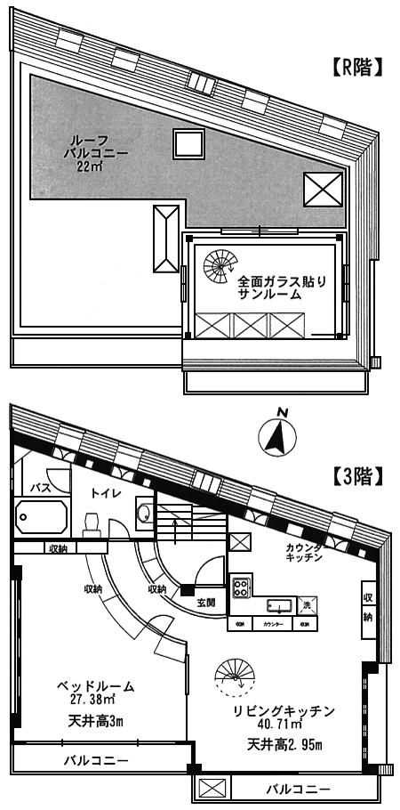 301号室　間取り図