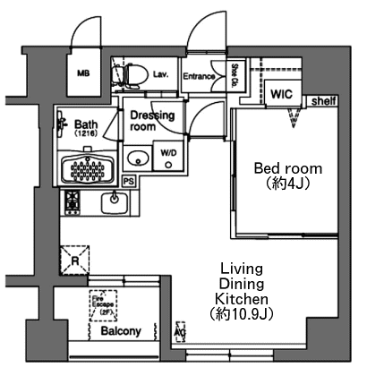 Eタイプ　間取り図