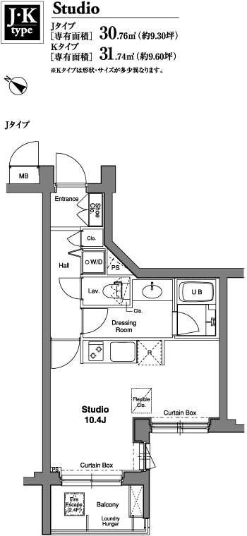 J・Kタイプ　間取り図