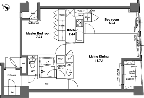 Tタイプ　間取り図