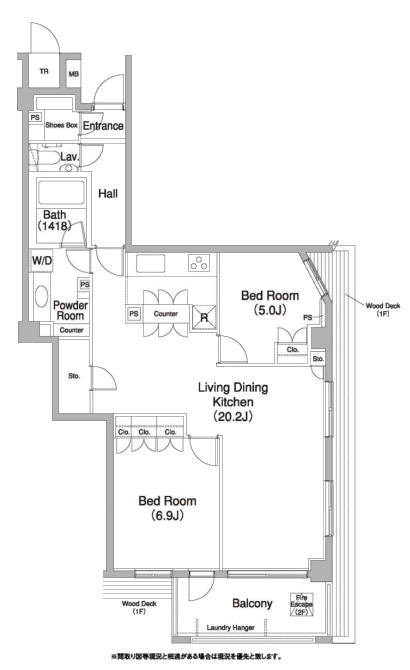 B1タイプ　間取り図