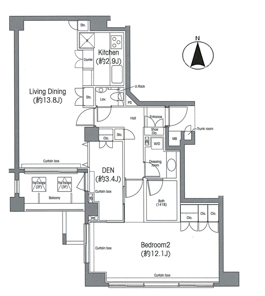 H1タイプ　間取り図