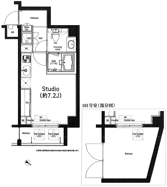 Eタイプ　Studio　25.06ｍ2