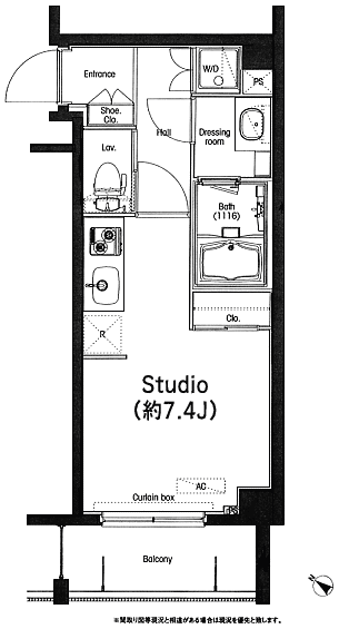 Fタイプ　Studio　25.33ｍ2