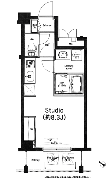 Gタイプ　Studio　25.51ｍ2