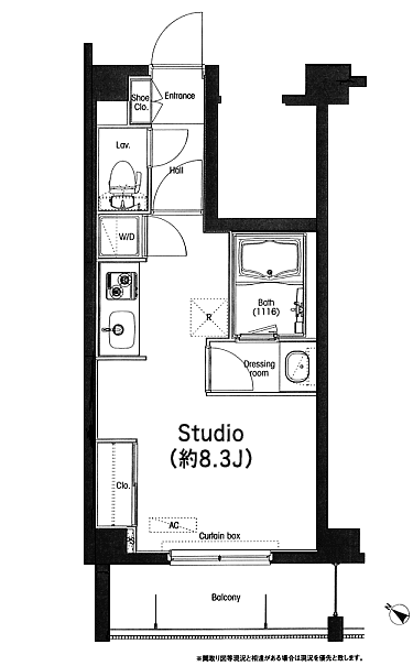 Hタイプ　Studio　25.52ｍ2