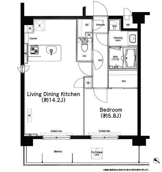 Lタイプ　1LDK　48.62ｍ2