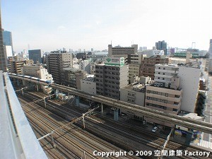 モノレールの線路