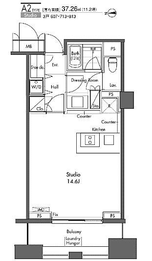 A2タイプ　間取り図