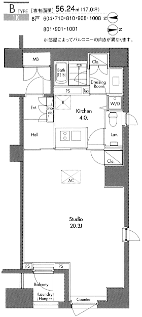 Bタイプ　間取り図