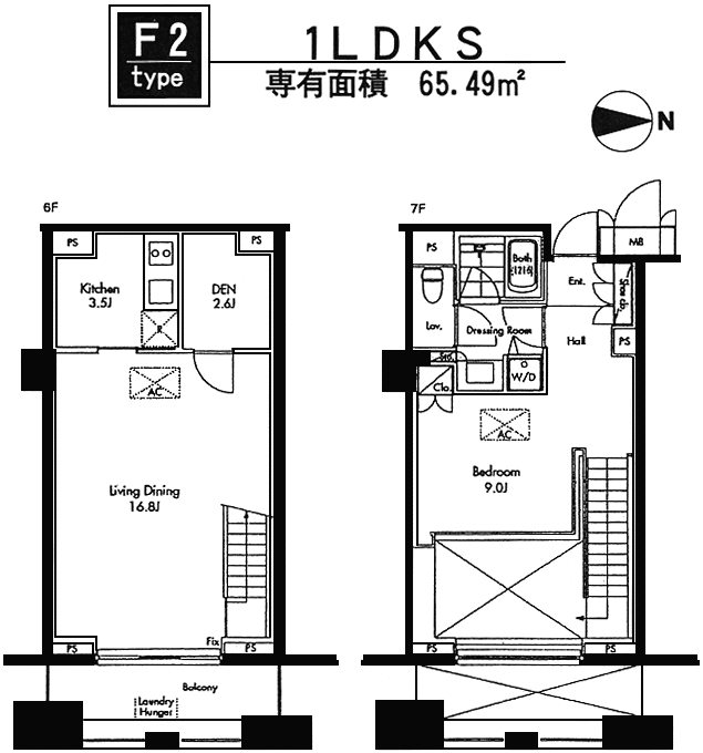 F2タイプ　間取り図