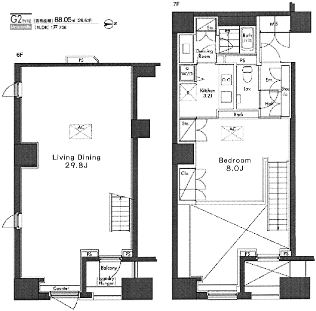 G2タイプ　間取り図