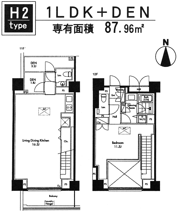 H2タイプ　間取り図