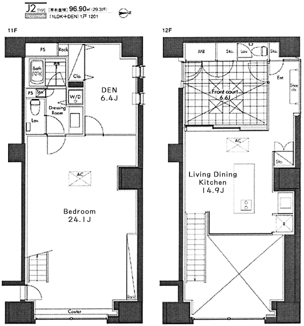 J2タイプ　間取り図