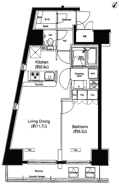 Aタイプ　1LDK　48.40ｍ2
