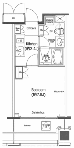 B1’タイプ間取り図