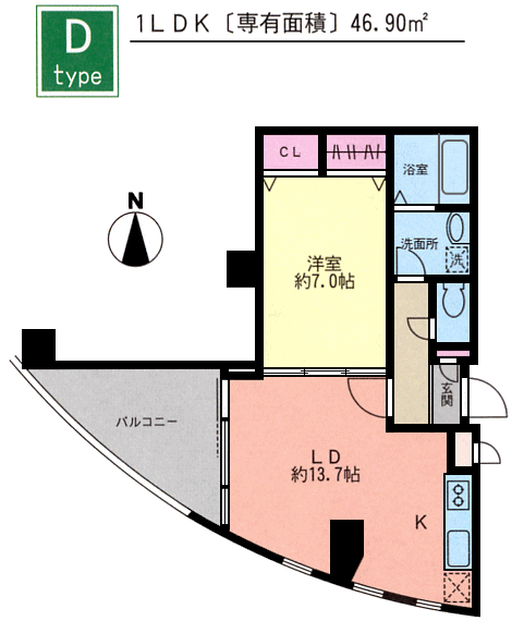 Dタイプ　間取り図