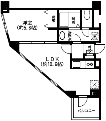 Kタイプ　間取り図