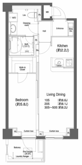 Eタイプ　間取り図