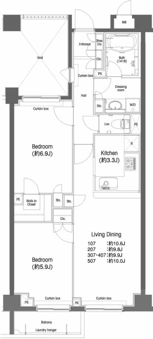 G1タイプ　間取り図